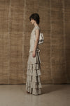Mutedance 25 Spring/Summer Flower-dyed Short-sleeved Tunic Top MD-MD25SS10-hoary MD25SS09